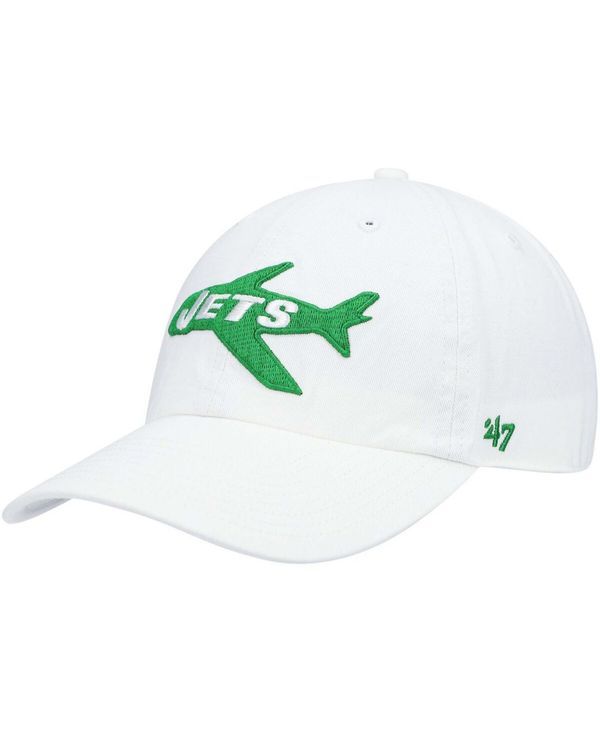 47 ブランド メンズ アクセサリー 帽子 47 Brand Mens White New York Jets Clean Up Legacy Adjustable Hat White ホワイト