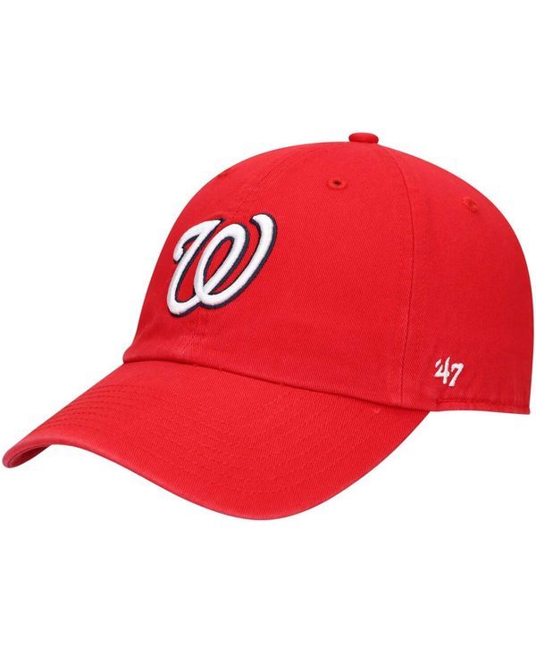 47 ブランド メンズ アクセサリー 帽子 47 Brand Mens Red Washington Nationals Heritage Clean Up Adjustable Hat Red レッド