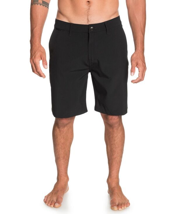 クイックシルバー メンズ 水着 ハーフパンツ・ショーツ Quiksilver Mens Union Amphibian Hybrid 20 Short Black ブラック