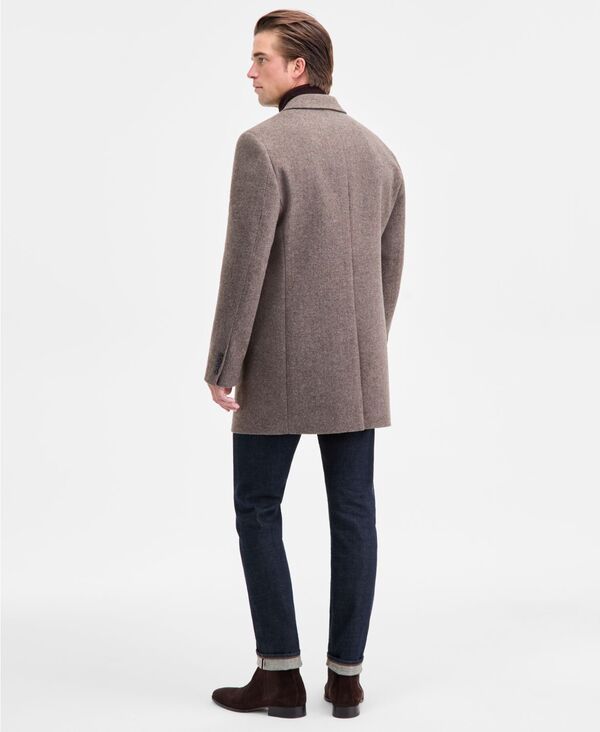 カルバンクライン メンズ アウター ジャケット・ブルゾン スリムフィット ウール コート Calvin Klein Mens Prosper WoolBlend Slim Fit Overcoat Brown ブラウン カルバンクライン メンズ アウター ジャケット・ブルゾン スリムフィット ウール コート Calvin Klein Mens Prosper WoolBlend Slim Fit Overcoat Brown ブラウン