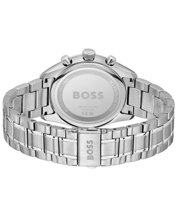 ヒューゴボス メンズ アクセサリー 腕時計 Tシャツ Hugo Boss Mens Grand Prix 44 Quartz Fashion Chrono Stainless Steel Watch 4450mm Silvertone シルバー ヒューゴボス メンズ アクセサリー 腕時計 Tシャツ Hugo Boss Mens Grand Prix 44 Quartz Fashion Chrono Stainless Steel Watch 4450mm Silvertone シルバー