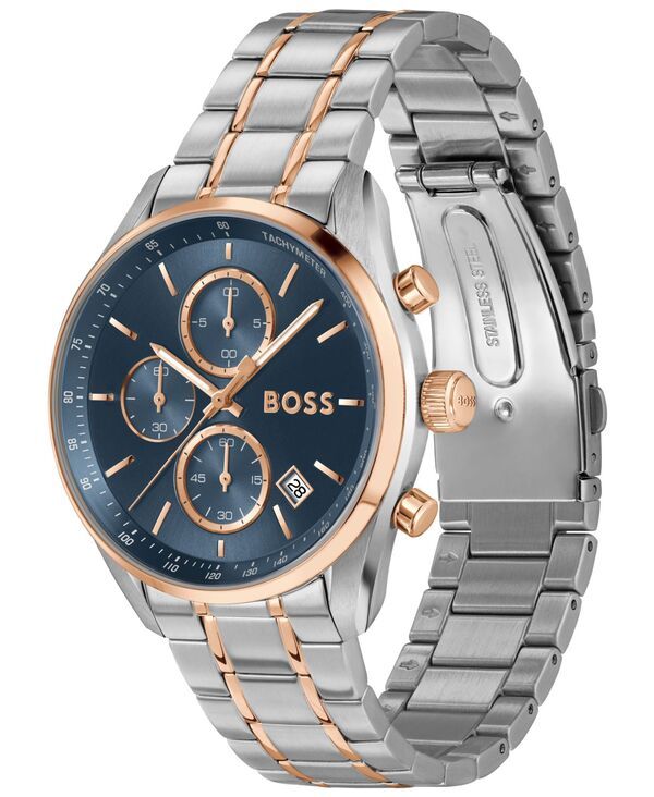 ヒューゴボス メンズ アクセサリー 腕時計 Tシャツ Hugo Boss Mens Grand Prix 40 Quartz Fashion Chrono Two Tone Stainless Steel Watch 40mm Twotone ヒューゴボス メンズ アクセサリー 腕時計 Tシャツ Hugo Boss Mens Grand Prix 40 Quartz Fashion Chrono Two Tone Stainless Steel Watch 40mm Twotone
