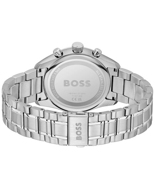 ヒューゴボス メンズ アクセサリー 腕時計 Tシャツ Hugo Boss Mens Grand Prix 44 Quartz Chronograph SilverTone StainlessSteel Watch 4450mm Silvertone シルバー ヒューゴボス メンズ アクセサリー 腕時計 Tシャツ Hugo Boss Mens Grand Prix 44 Quartz Chronograph SilverTone StainlessSteel Watch 4450mm Silvertone シルバー