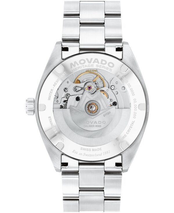 モバド メンズ アクセサリー 腕時計 Tシャツ Movado Mens Calendoplan S Swiss Automatic StainlessSteel Watch 40mm SilverTone シルバー