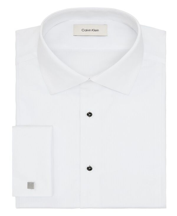 カルバンクライン メンズ トップス シャツ スリムフィット Calvin Klein Mens Slim Fit French Cuff Dress Shirt White ホワイト カルバンクライン メンズ トップス シャツ スリムフィット Calvin Klein Mens Slim Fit French Cuff Dress Shirt White ホワイト