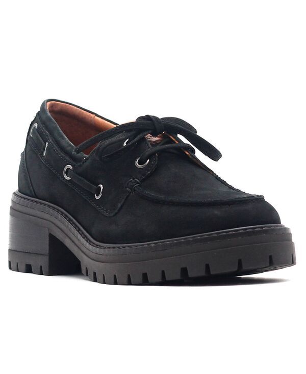 ジェントルソウルズ レディース シューズ パンプス Gentle Souls Womens Brigly Lug Boat Shoes Black Nubuck ブラック