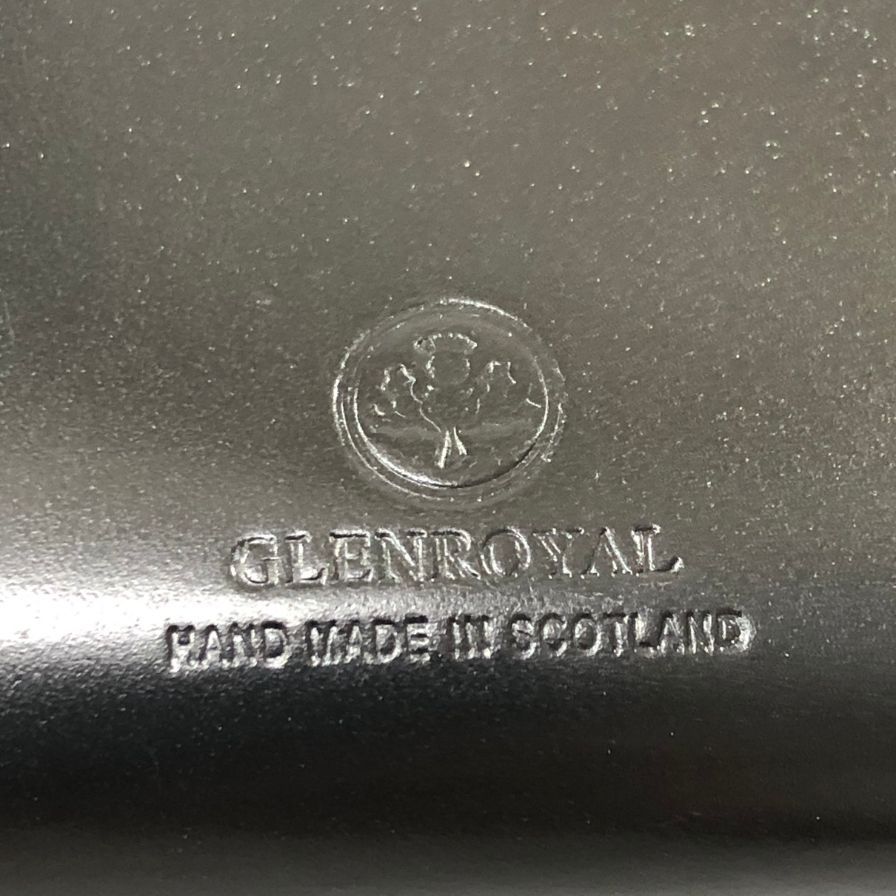グレンロイヤル 長財布 ラウンドジップ コードバン ブラック ゴールド金具 GLENROYAL【AFI1】