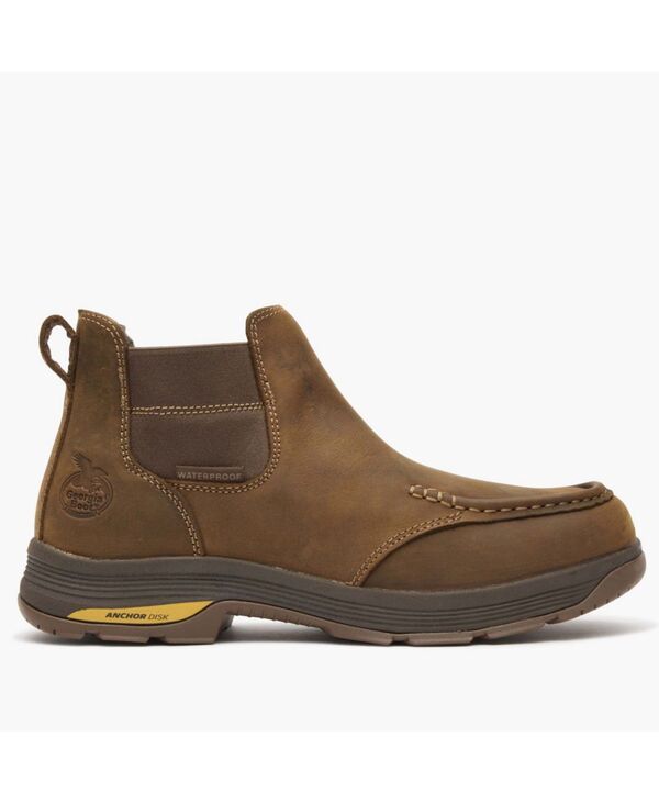 ジョージブーツ メンズ シューズ ブーツ・レインブーツ チェルシー GEORGIA BOOT AthensuperLyte Waterproof Work Chelsea Boot Brown ブラウン