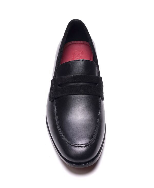 カルロスサンタナ メンズ シューズ スリッポン・ローファー Carlos by Carlosantana Mens Leon Penny Loafers Black leather ブラック