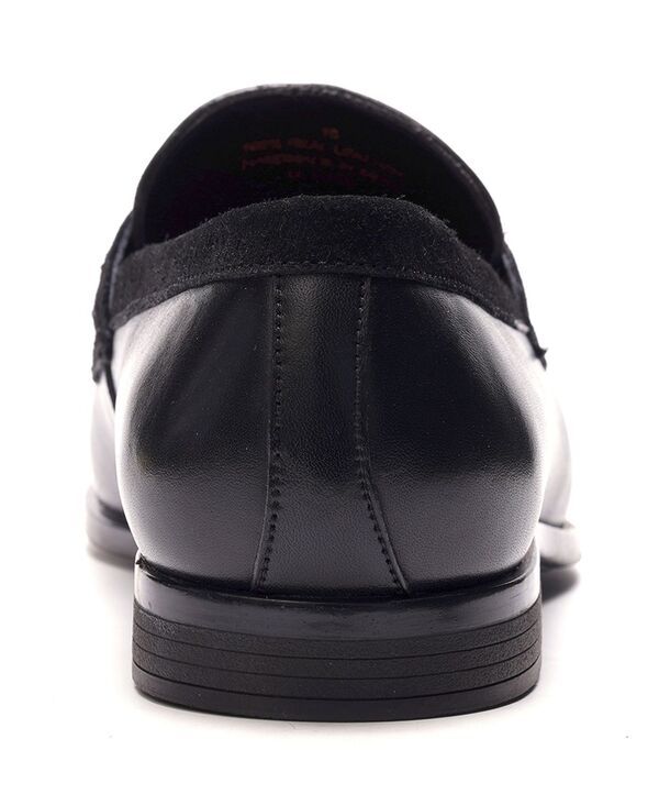 カルロスサンタナ メンズ シューズ スリッポン・ローファー Carlos by Carlosantana Mens Leon Penny Loafers Black leather ブラック