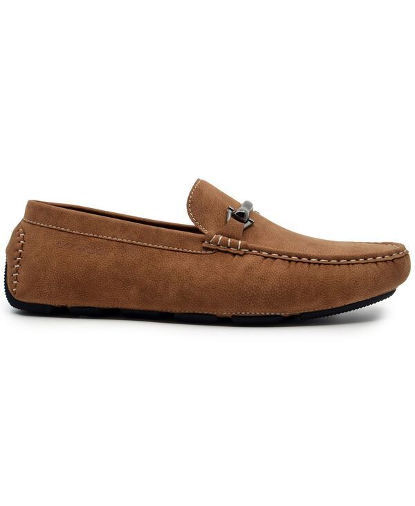 アカデミクス メンズ シューズ スリッポン・ローファー Akademiks Mens Weston Slip On Buckle Loafers Tan タン