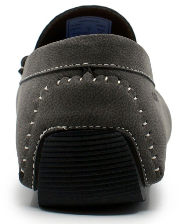 アカデミクス メンズ シューズ スリッポン・ローファー Akademiks Mens Weston Slip On Buckle Loafers Gray グレー
