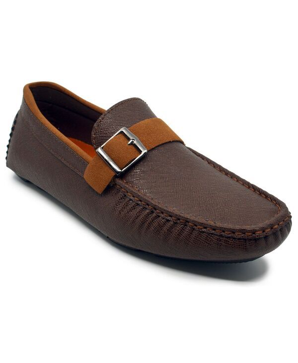 アカデミクス メンズ シューズ スリッポン・ローファー Akademiks Mens Dover Slip On Driving Loafers Brown ブラウン