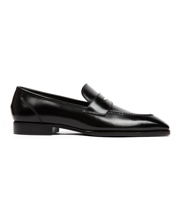 アンソニー ヴィア メンズ シューズ スリッポン・ローファー レザー Anthony Veer Mens Belmont Leather Penny Loafers Onyx Shine Black ブラック