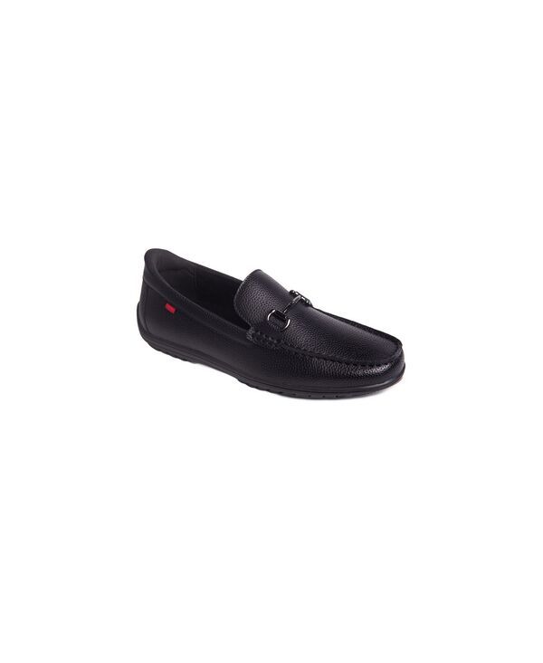 マークジョセフニューヨーク メンズ シューズ スリッポン・ローファー Marc Joseph New York Mens Elliot Road HandsFree Slip On Technology Buckle Loafers Black grainy