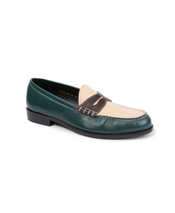 アンソニー ヴィア メンズ シューズ スリッポン・ローファー Anthony Veer Mens Como Penny Loafer Dark Green グリーン