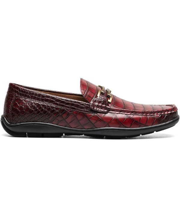 ステイシーアダムス メンズ シューズ スリッポン・ローファー Stacy Adams Mens Embrey Moc Toe Bit Slip On Loafer Wine ワイン