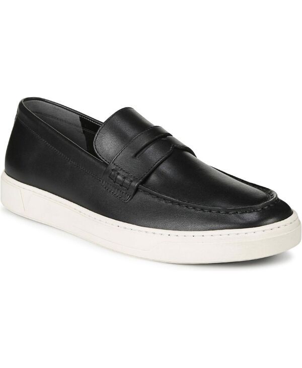 バイオニック メンズ シューズ スリッポン・ローファー Vionic Mens Thompson Loafers Black veg leather ブラック
