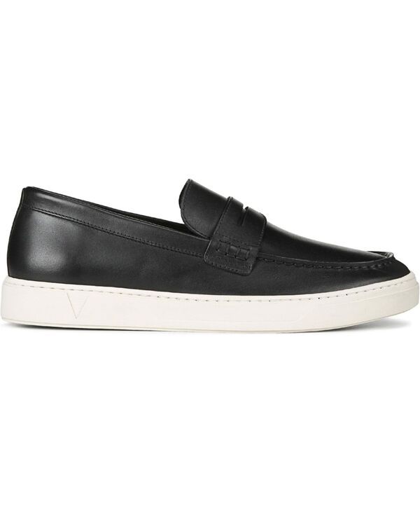 バイオニック メンズ シューズ スリッポン・ローファー Vionic Mens Thompson Loafers Black veg leather ブラック