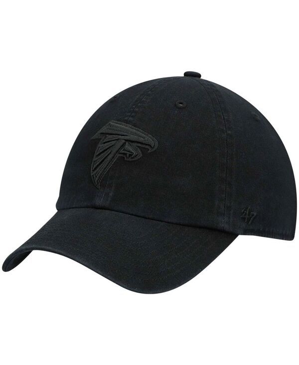 47 ブランド メンズ アクセサリー 帽子 47 Brand Mens Black Atlanta Falcons Team Tonal Clean Up Adjustable Hat Black ブラック