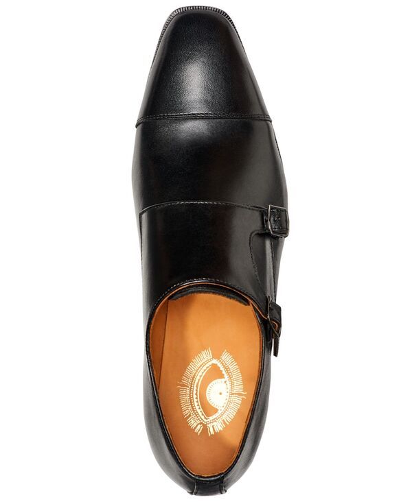 カルロスサンタナ メンズ シューズ スリッポン・ローファー モンク ローファー Carlos by Carlos Santana Mens Passion Double MonkStrap Loafers Black ブラック