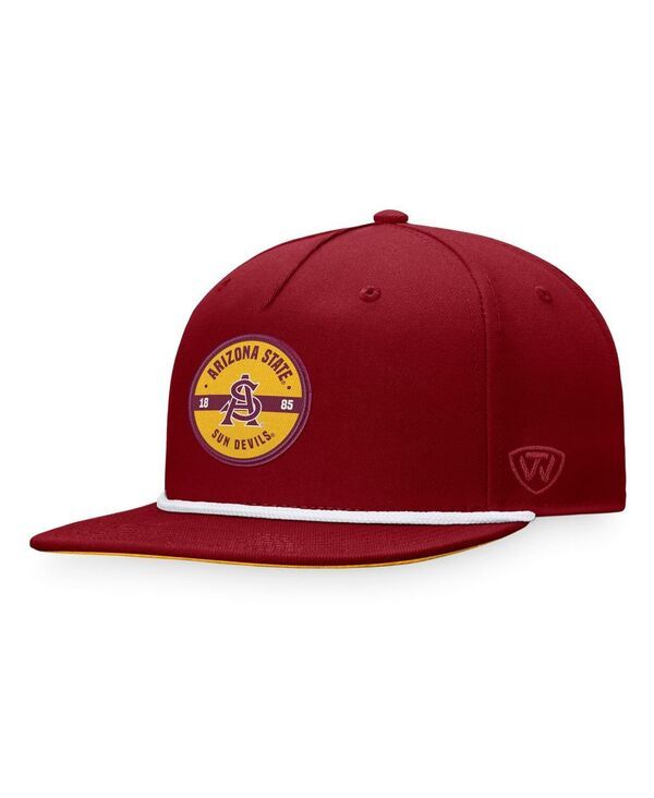 トップオブザワールド メンズ アクセサリー 帽子 Top of the World Mens Maroon Arizona State Sun Devils Bank Hat Maroon マルーン
