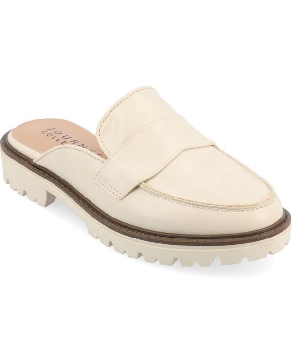 ジュルネ コレクション レディース シューズ パンプス Journee Collection Womens Miycah Slip On Mule Flats Beige ベージュ
