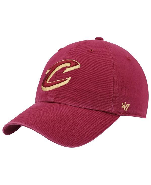 47 ブランド メンズ アクセサリー 帽子 ロゴ 47 Brand Mens Wine Cleveland Cavaliers Team Logo Clean Up Adjustable Hat Wine ワイン 8,036円