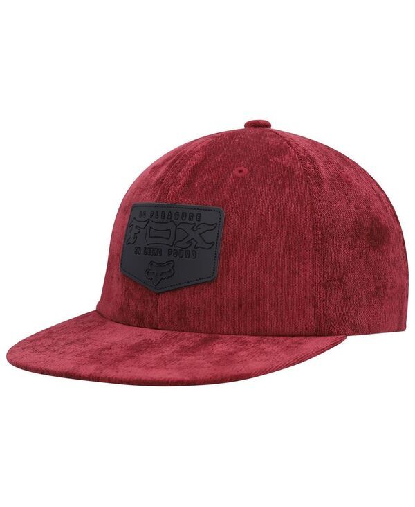 フォックス メンズ アクセサリー 帽子 Fox Mens Maroon Fixated Snapback Hat Maroon マルーン