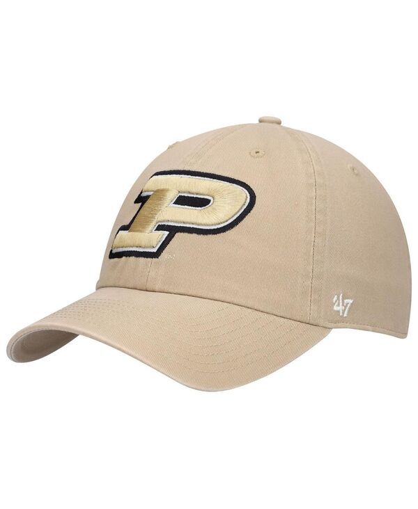 47 ブランド メンズ アクセサリー 帽子 47 Brand Mens Khaki Purdue Boilermakers Clean Up Adjustable Hat Khaki カーキ