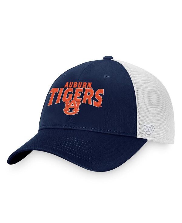トップオブザワールド メンズ アクセサリー 帽子 Top of the World Mens Navy Auburn Tigers Breakout Trucker Snapback Hat Navy ネイビー