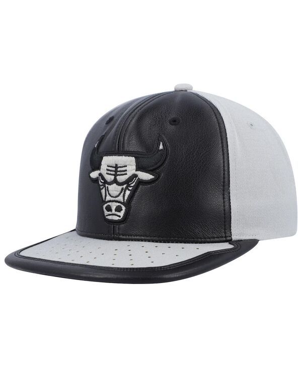 ミッチェルネス メンズ アクセサリー 帽子 Mitchell Ness Mens Black Gray Chicago Bulls Day One Snapback Hat Black Gray ブラック