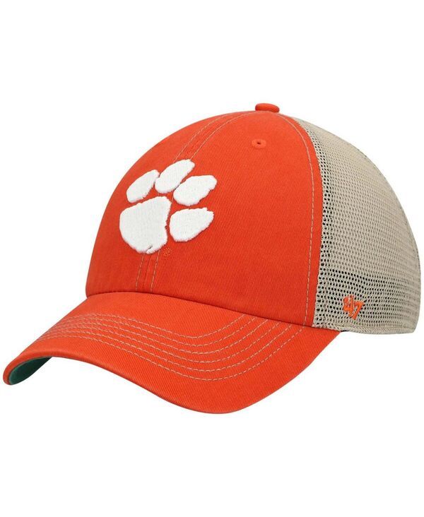 47 ブランド メンズ アクセサリー 帽子 47 Brand Mens Orange Clemson Tigers Trawler Trucker Snapback Hat Orange オレンジ