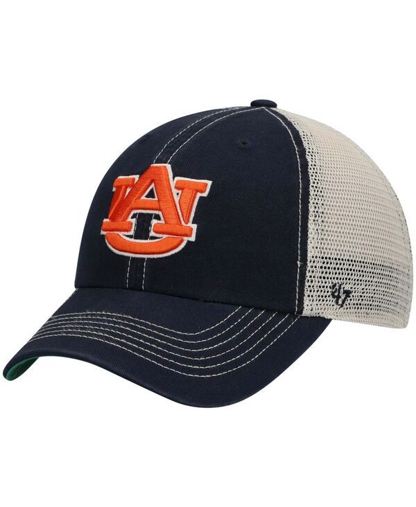 47 ブランド メンズ アクセサリー 帽子 47 Brand Mens Navy Auburn Tigers Trawler Trucker Snapback Hat Navy ネイビー