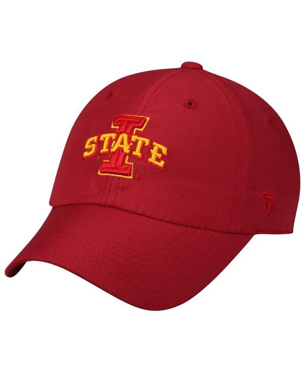 トップオブザワールド メンズ アクセサリー 帽子 ロゴ Top of the World Mens Cardinal Iowa State Cyclones Primary Logo Staple Adjustable Hat Cardinal