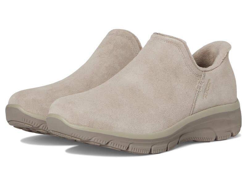 スケッチャーズ レディース シューズ スリッポン・ローファー スエード SKECHERS Easy Going Modern Hour Suede Hands Free SlipIns Taupe トープ