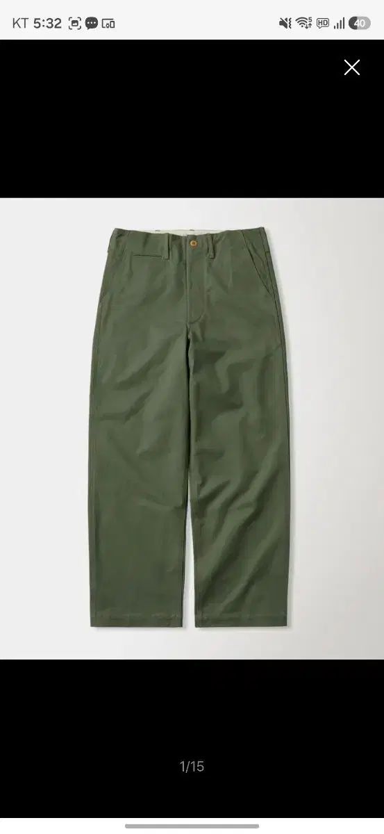 32 BRONSON usmc Officer Trousers Olive