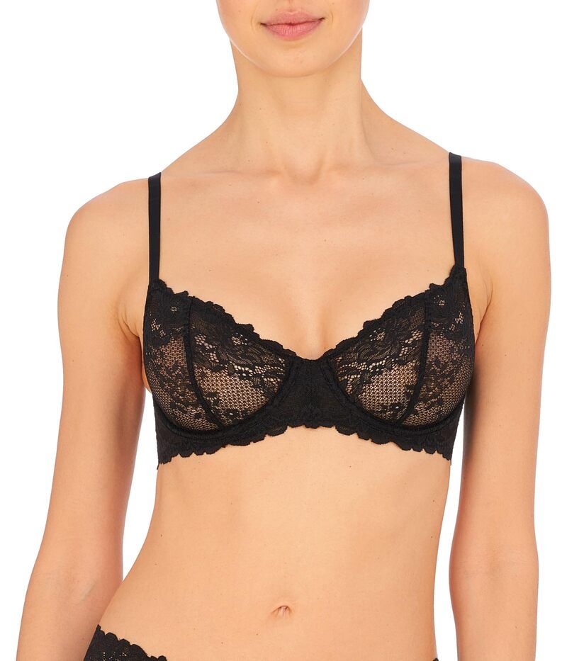 ナトリ レディース アンダーウェア ブラジャー Natori Heavenly Convertible Balconette Underwire Black ブラック