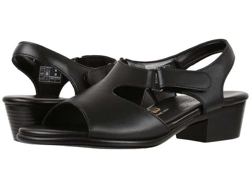 サス レディース シューズ ヒール サンダル SASuntimer Comfort Heeled Sandal Black ブラック