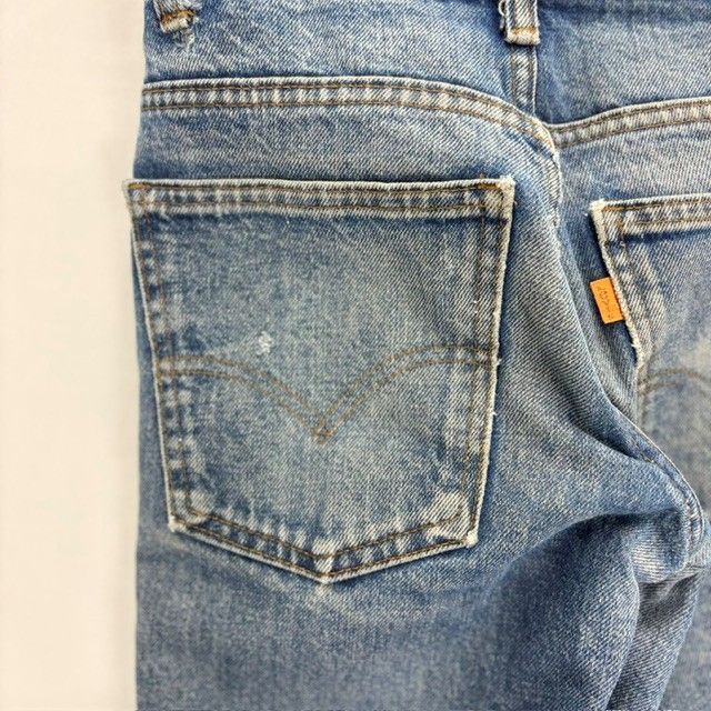 70s Levi's ORANGE TAB 684トップボタン裏4 フレアボトム ジーンズ