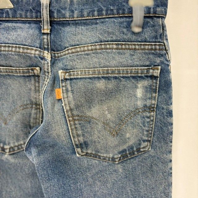 70s Levi's ORANGE TAB 684トップボタン裏4 フレアボトム ジーンズ