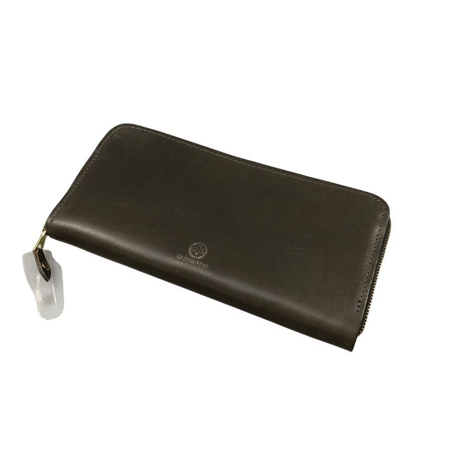 グレンロイヤル 長財布 ラウンドジップ ブライドルレザー トープ ゴールド金具 GLENROYAL【AFI1】