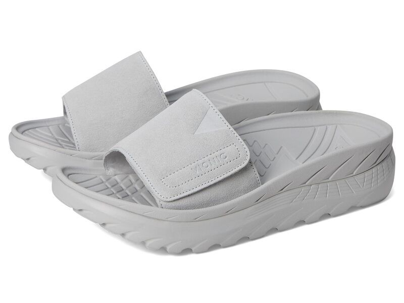 バイオニック メンズ シューズ サンダル VIONIC Rejuvenate Recovery Sandals Vapor Grey Sued グレー