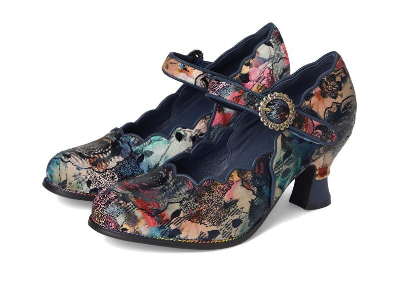 スプリングステップ レディース シューズ ヒール LArtiste by Spring Step Adodoraprit Navy Multi ネイビー