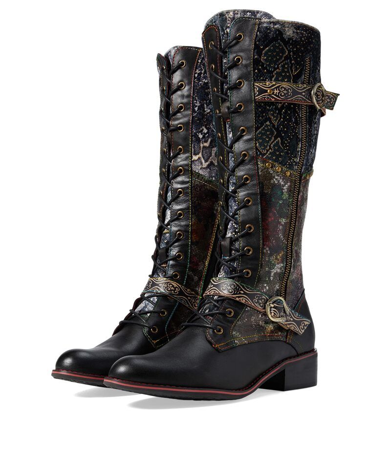 スプリングステップ レディース シューズ ブーツ・レインブーツ LArtiste by Spring Step Vaneyck Black Multi ブラック