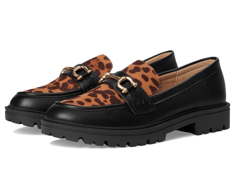 ジュルネ コレクション レディース シューズ スリッポン・ローファー Journee Collection Jessamey Leopard アニマル