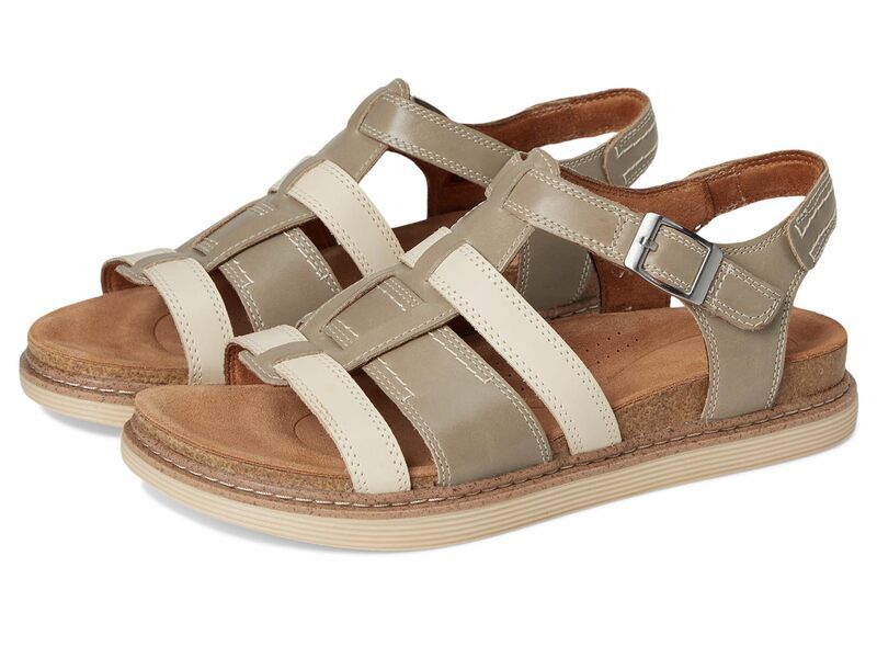クラークス レディース シューズ サンダル Clarks Arwell Sun Stone Combi Lea ストーン 20,060円