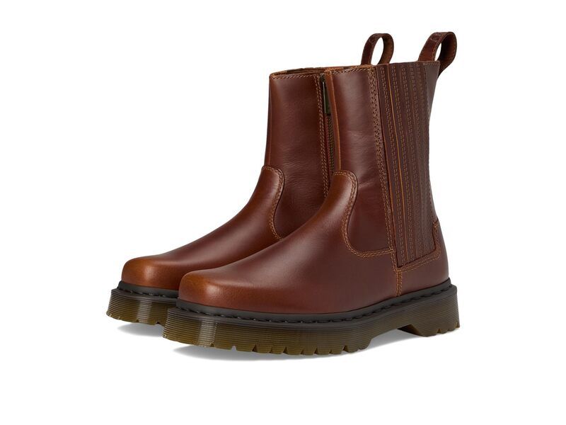 ドクターマーチン レディース シューズ ブーツ・レインブーツ レザー Dr Martens Amaayah Lo Leather Bex PullOn Boots Butterscotch