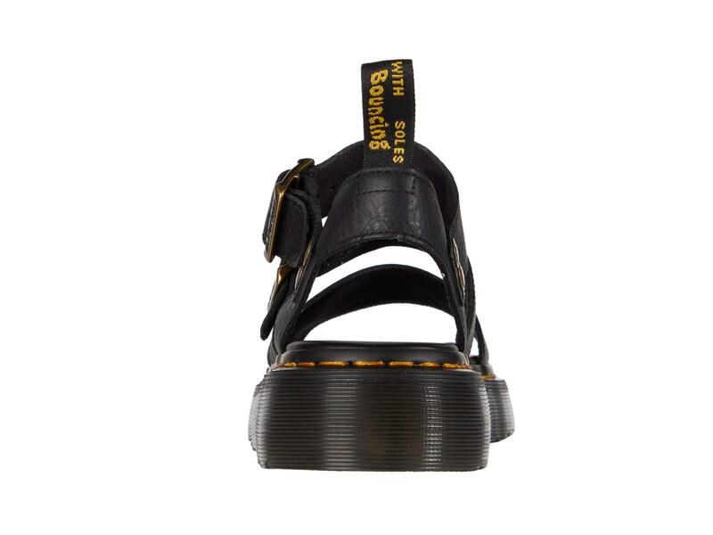 ドクターマーチン レディース シューズ サンダル プラットフォーム Dr Martens Gryphon Platform Gladiator Sandals Black ブラック｜サンダル