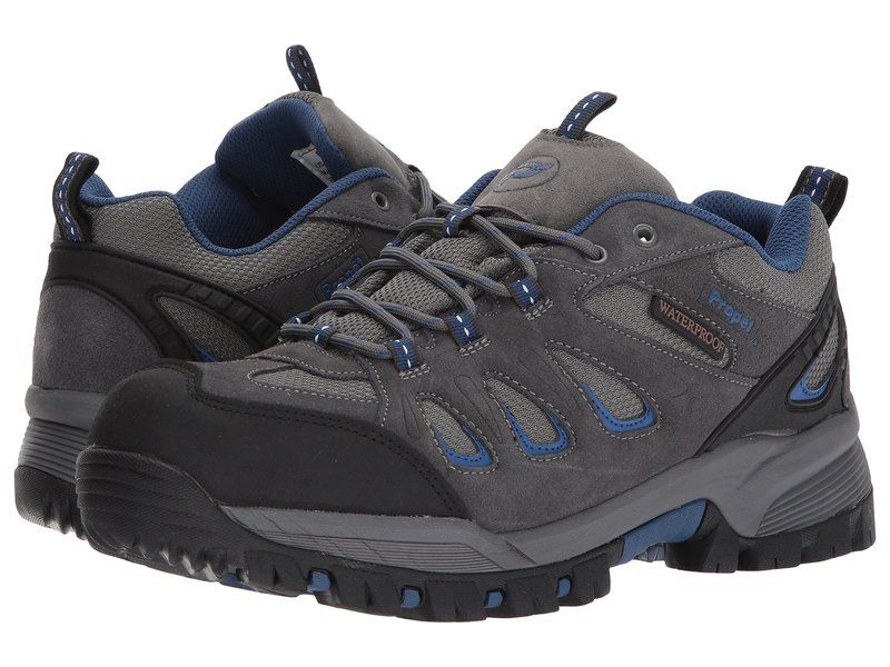 プロペット メンズ シューズ スニーカー Propet Ridge Walker Low GreyBlue グレー
